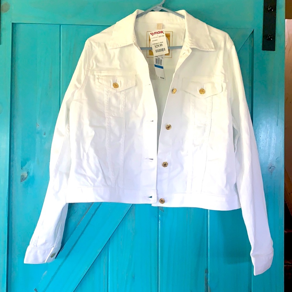 Brand new Michael Kors White Jean Jacket